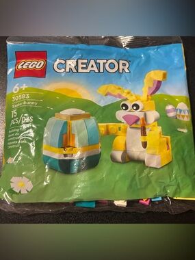 Lego Creator Easter Bunny Yellow, Blue & White Bunny Building Set